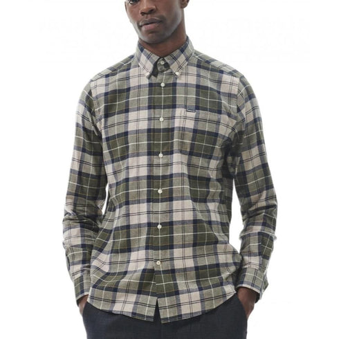 Barbour Camicia casual Camicia Uomo Fortrose Beige blu - Francavilla Moda